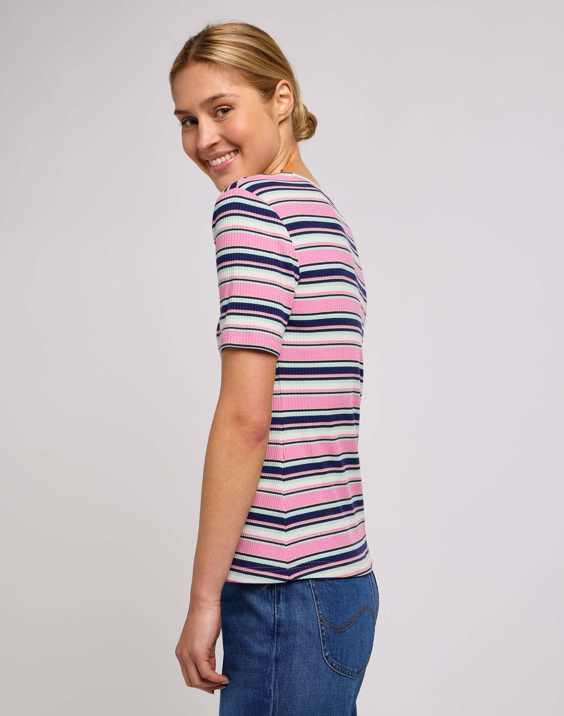 Lee  T-Shirt Elbow Sleeve Top 