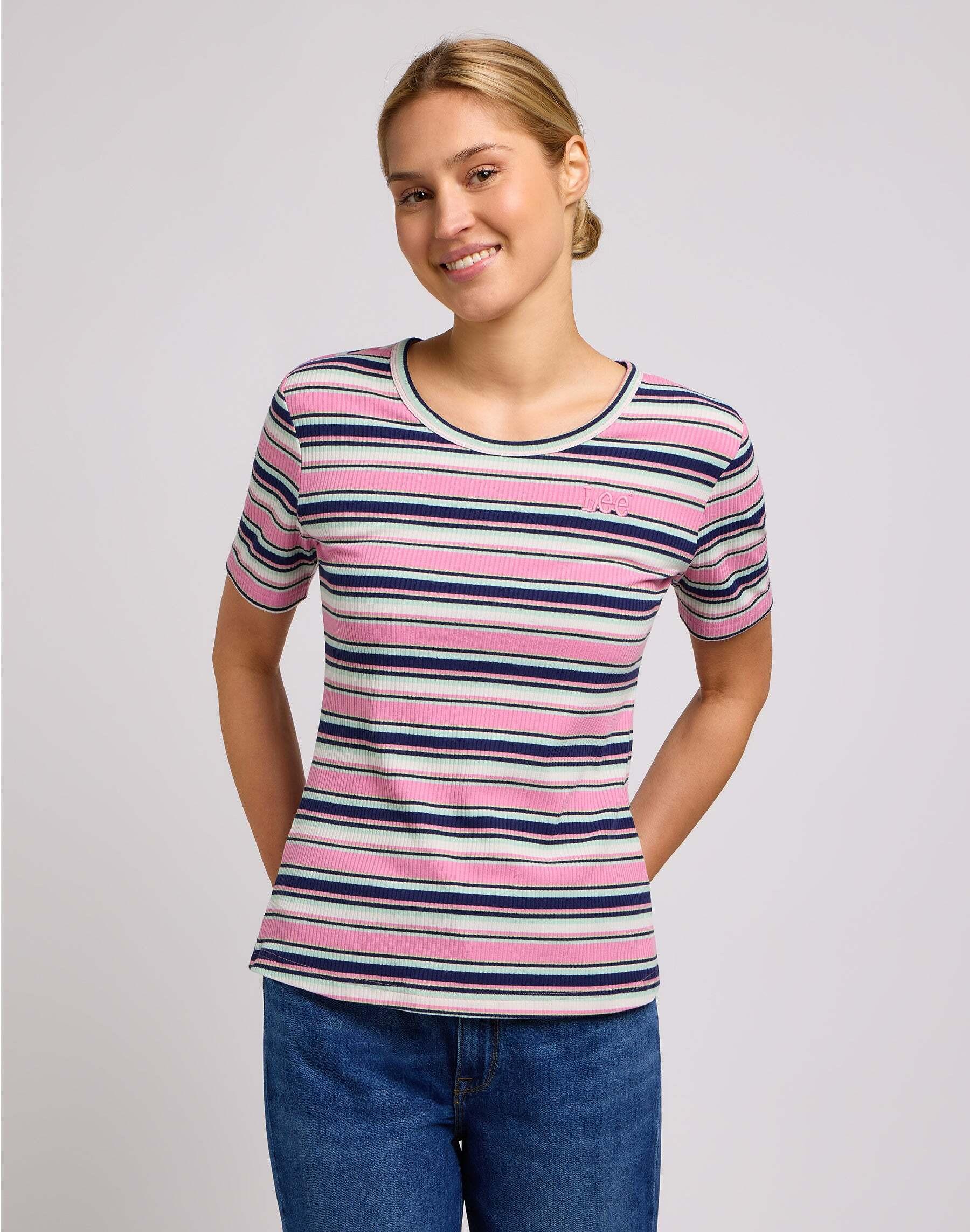 Image of T-shirts Elbow Sleeve Top Damen Rosa M