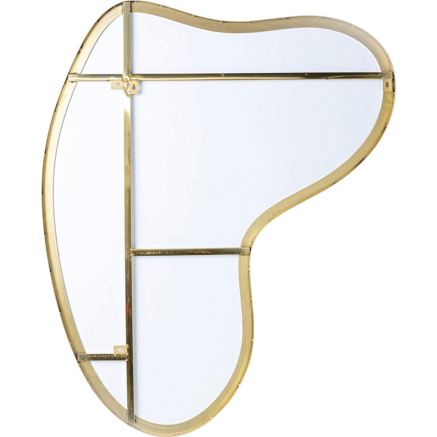 KARE Design Wandspiegel Shape Brass 110x120  