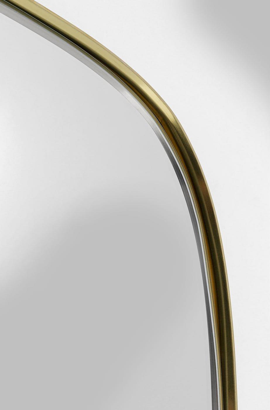 KARE Design Wandspiegel Shape Brass 110x120  