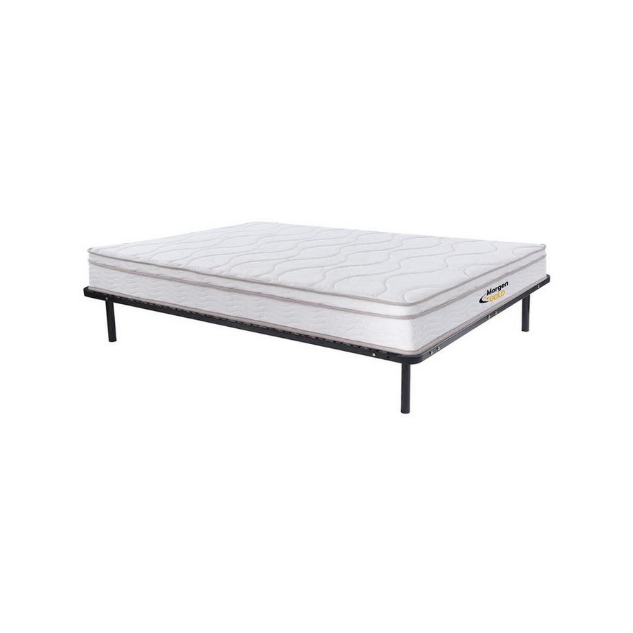 Ensemble cadre à  lattes + matelas ressorts 3 zones mémoire de forme WOLKENTANZ de MORGENGOLD