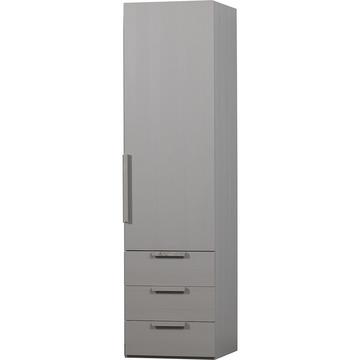 Armoire Rens 1 porte galet gris 55x210