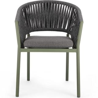 mutoni Fauteuil de jardin Florencia vert  