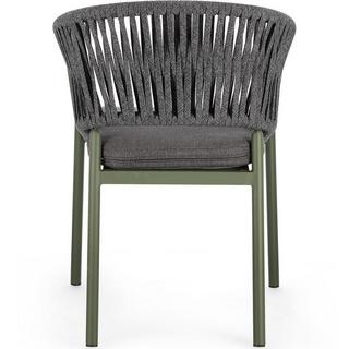 mutoni Fauteuil de jardin Florencia vert  