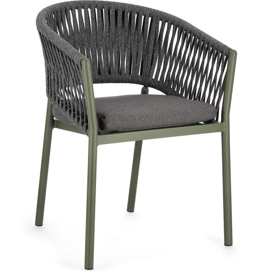 mutoni Fauteuil de jardin Florencia vert  