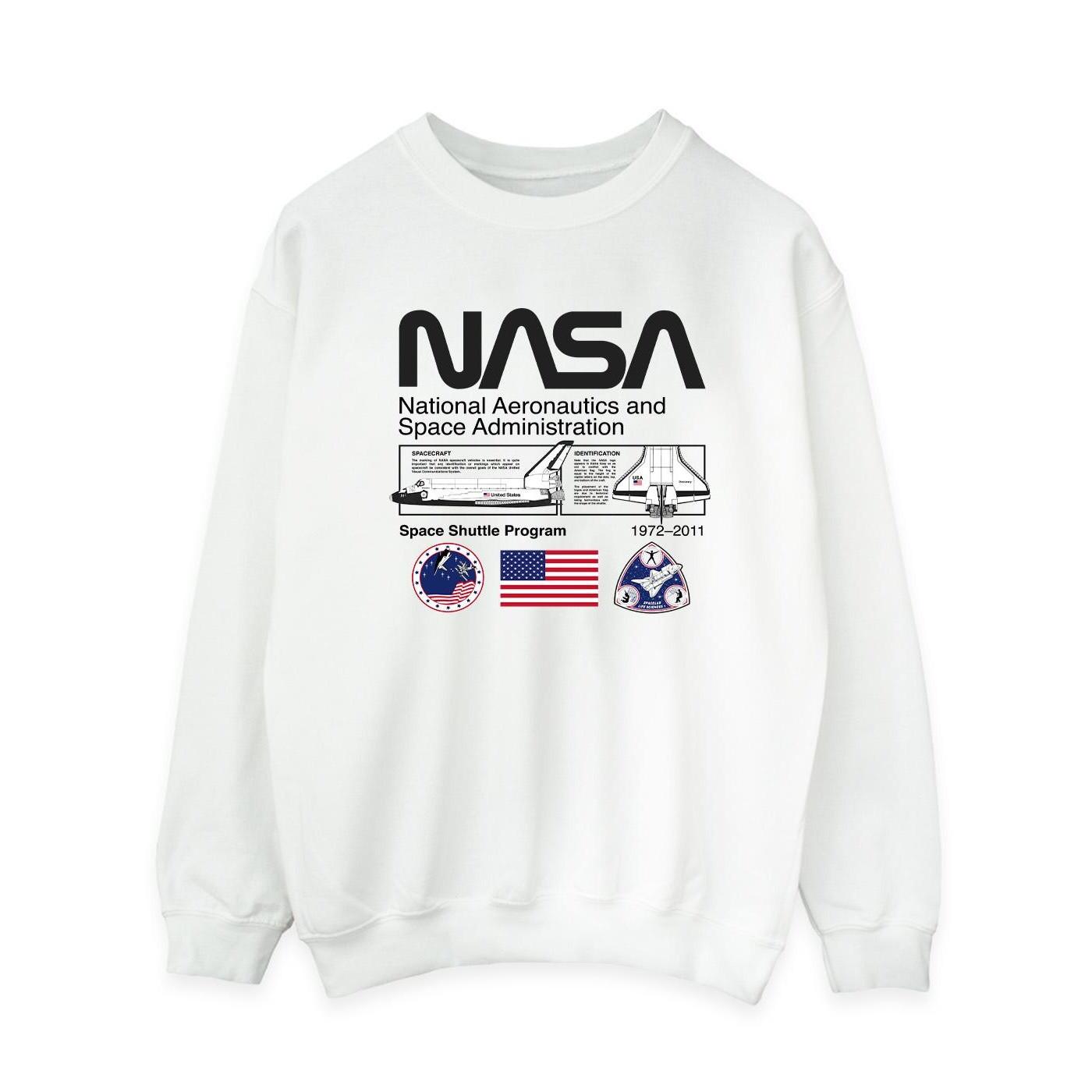 Image of Space Admin Sweatshirt Damen Weiss XL