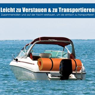 B2X Tappetino galleggiante per acqua Tappetino in schiuma XPE resistente agli strappi a 3 strati 355 x 183 x 3.5 cm Arancione  