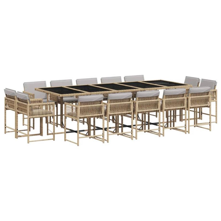 set da pranzo da giardino Polirattan