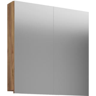 VCM Badschrank zeitlos | Maße ca. H. 59 x B. 60 x T. 12 cm | Zwei Drehtüren | Spiegelschrank - Badinos 59 x 60 cm  