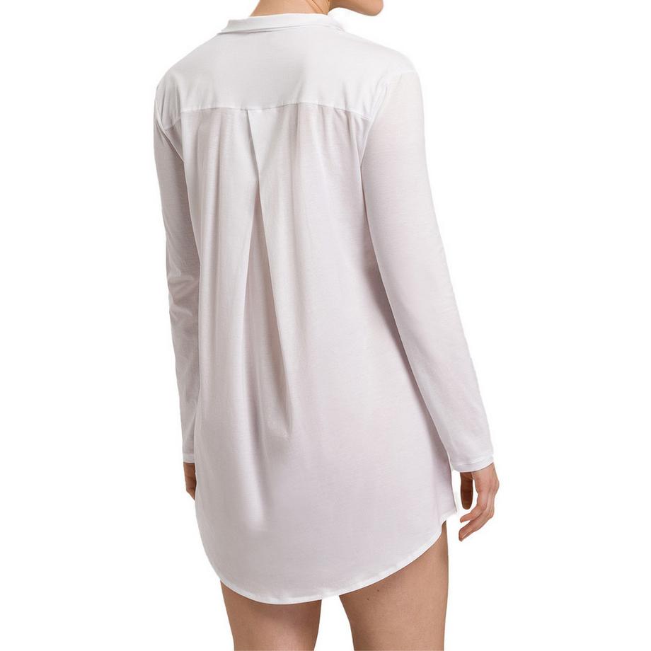 HANRO Cotton Deluxe Langarm Nachthemd  