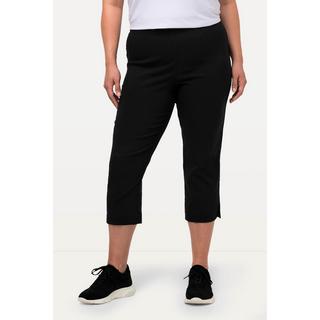 Ulla Popken  Pantalon en bengaline stretch, longueur 3/4 et taille élastique 