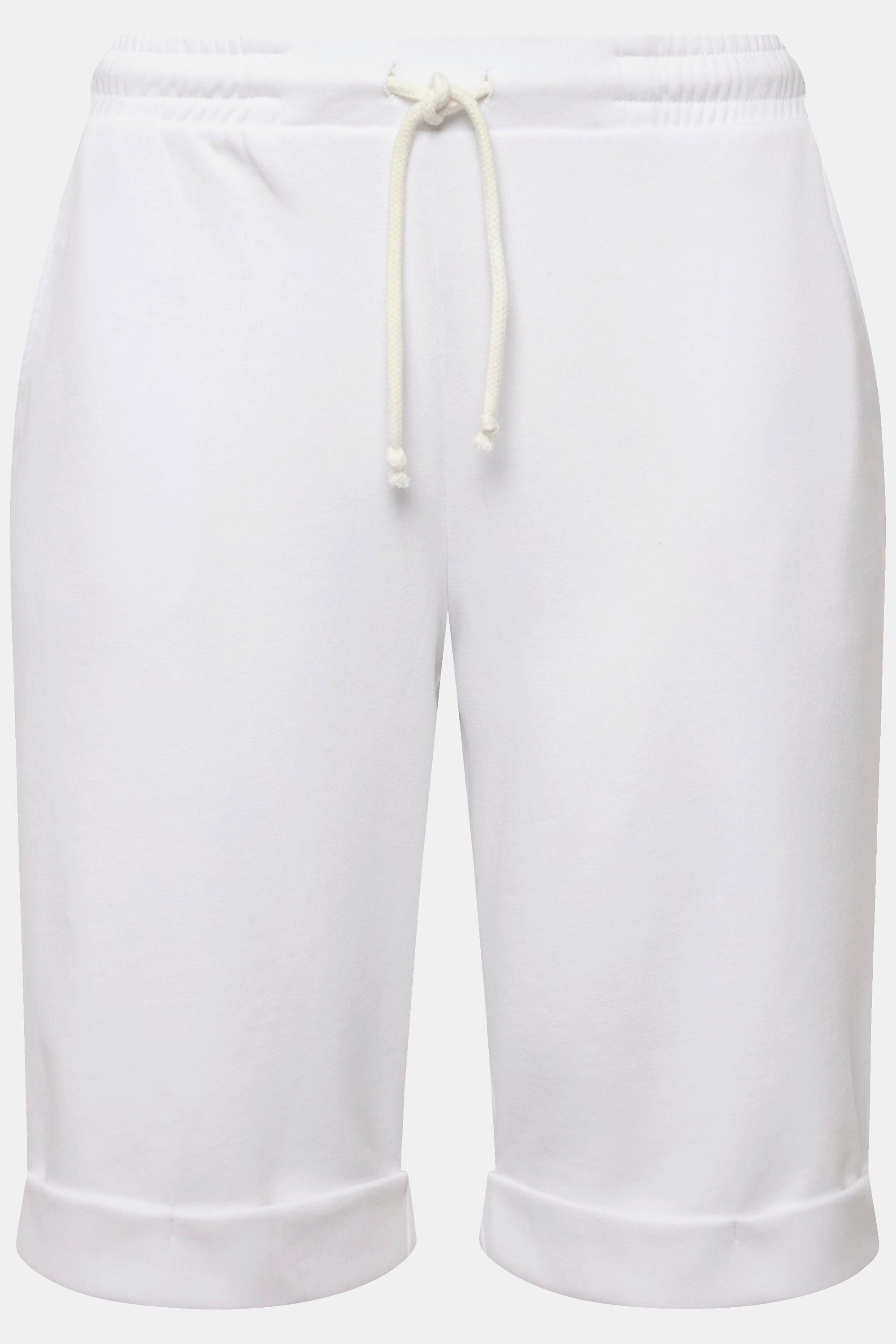 Ulla Popken  Sweatshorts Mary, weites, gerades Bein, Elastikbund 