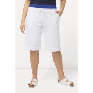 Ulla Popken  Sweatshorts Mary, weites, gerades Bein, Elastikbund 