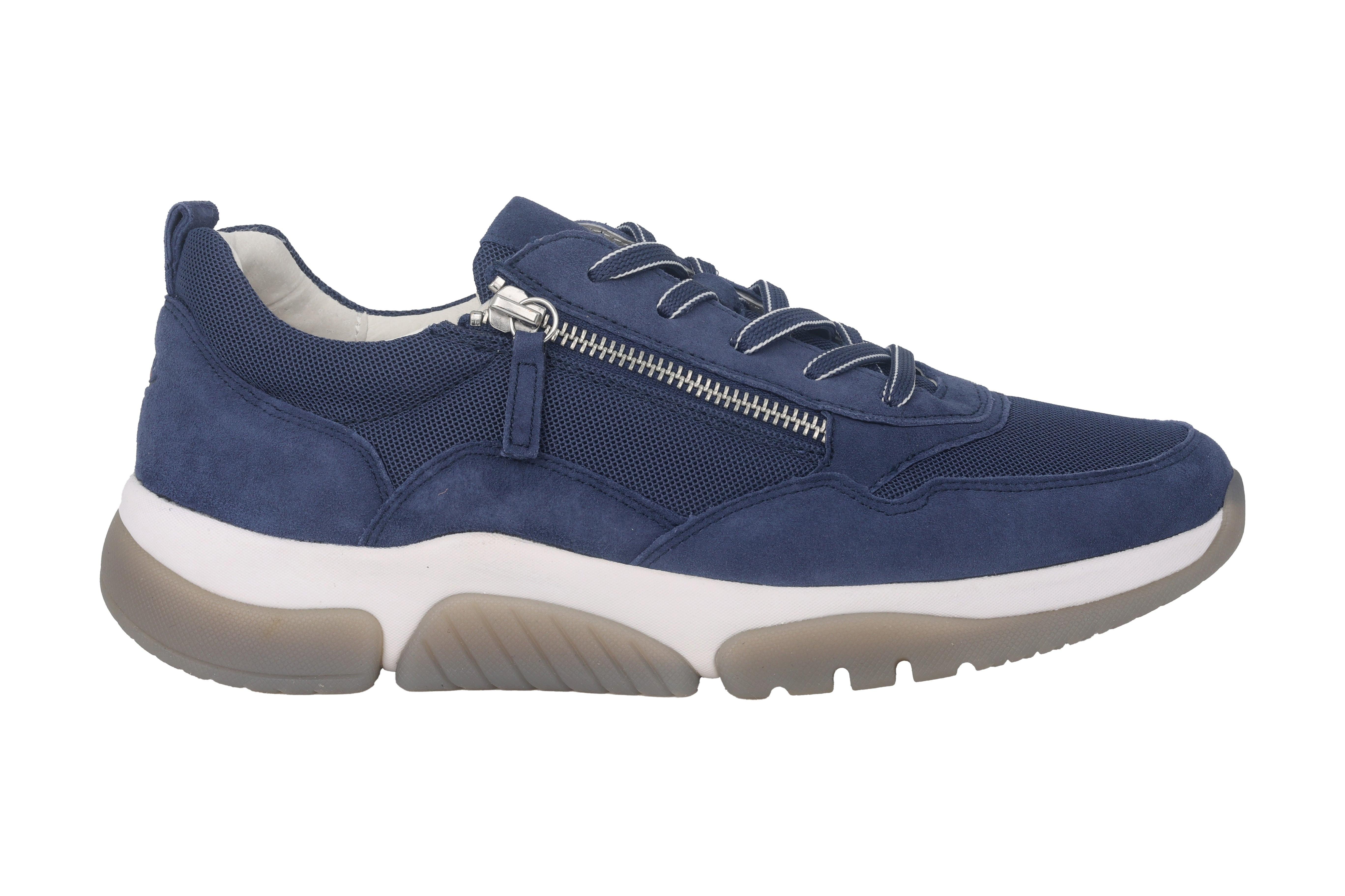 Image of 66.938.36 - Leder Wandersneaker Damen Blau 40.5