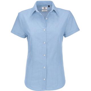 B and C Oxford Kurzarm Bluse  