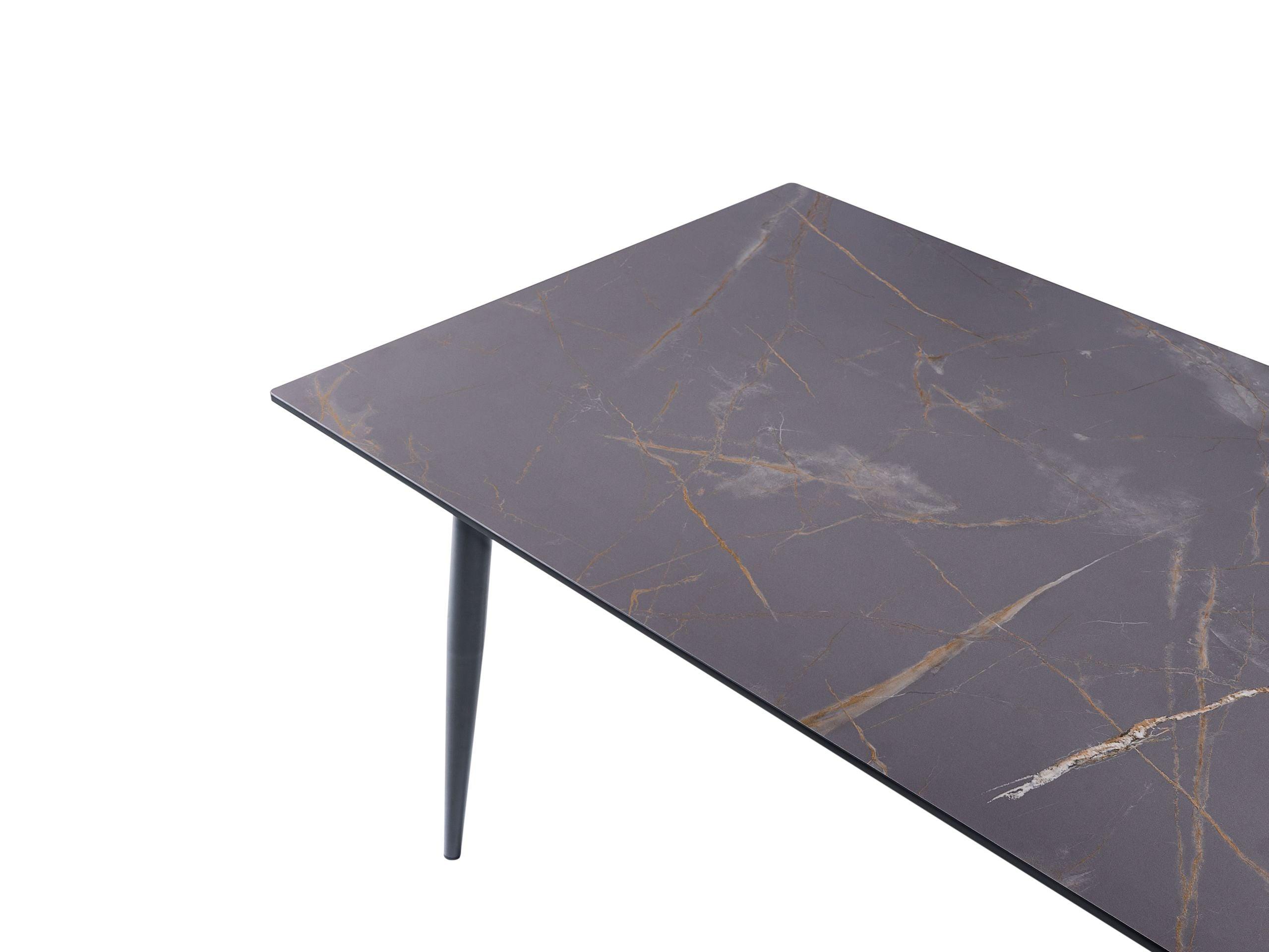 Beliani Table de salle à manger de jardin en Panneau stratifié haute pression HPL Moderne TOLENTINO  