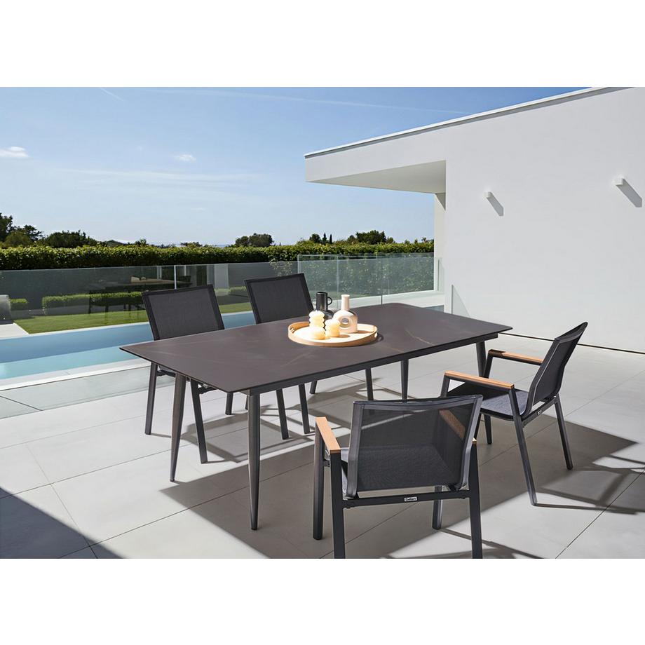 Beliani Table de salle à manger de jardin en Panneau stratifié haute pression HPL Moderne TOLENTINO  