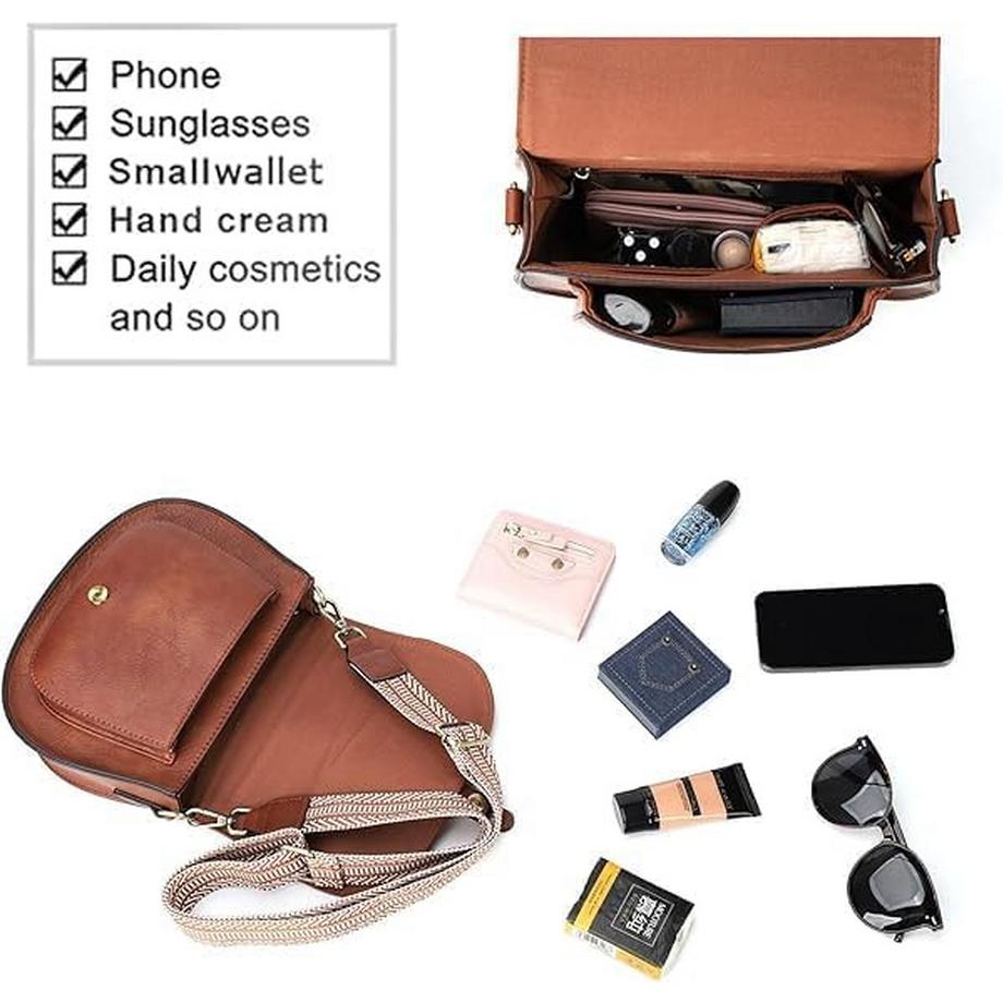 Only-bags.store Petit Sac à Bandoulière avec Bandoulière Amovible Réglable  