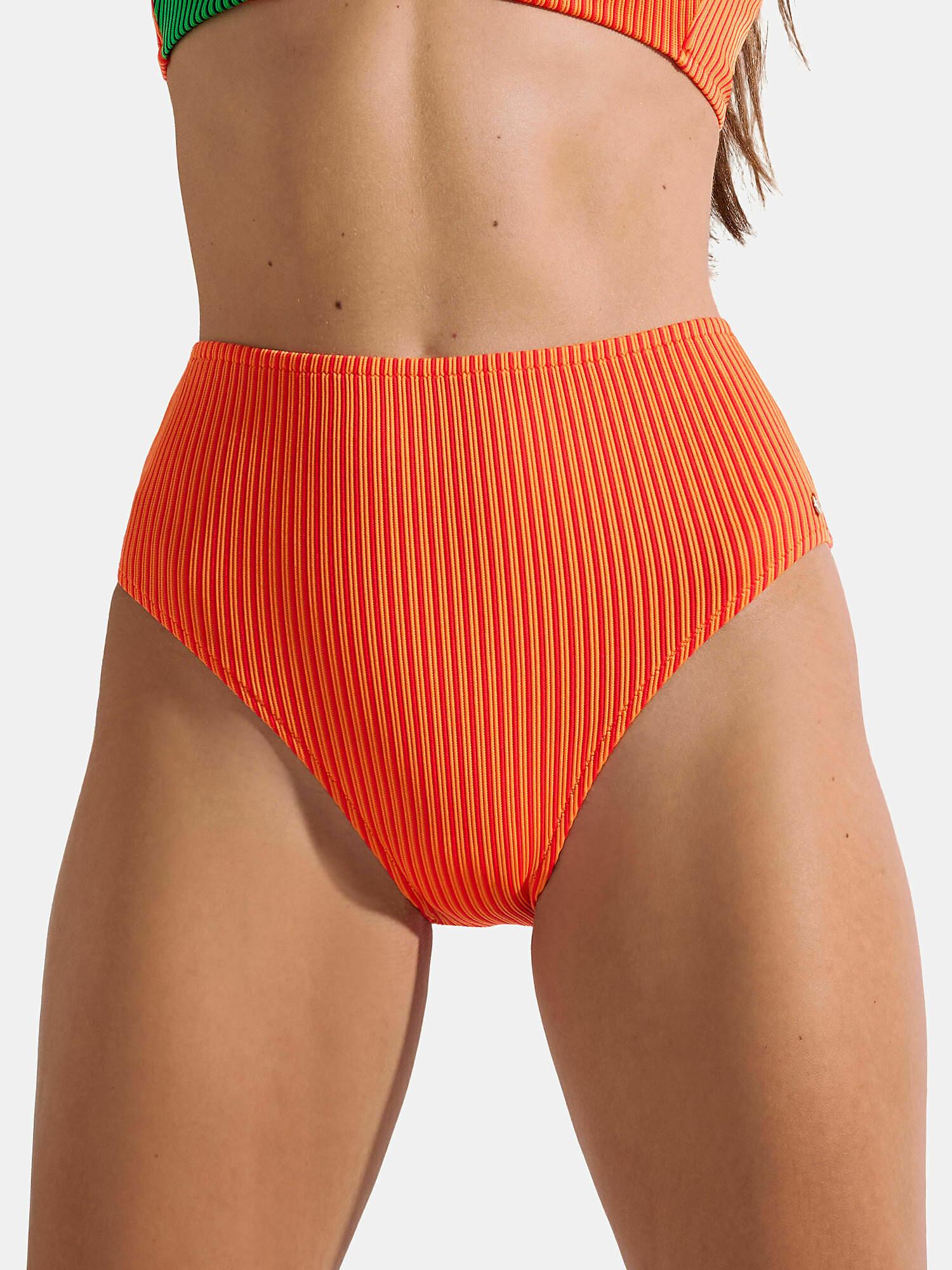 Image of Bikinistrümpfe Badehose Mit Hohem Beinausschnitt Malawi Unisex Orange M