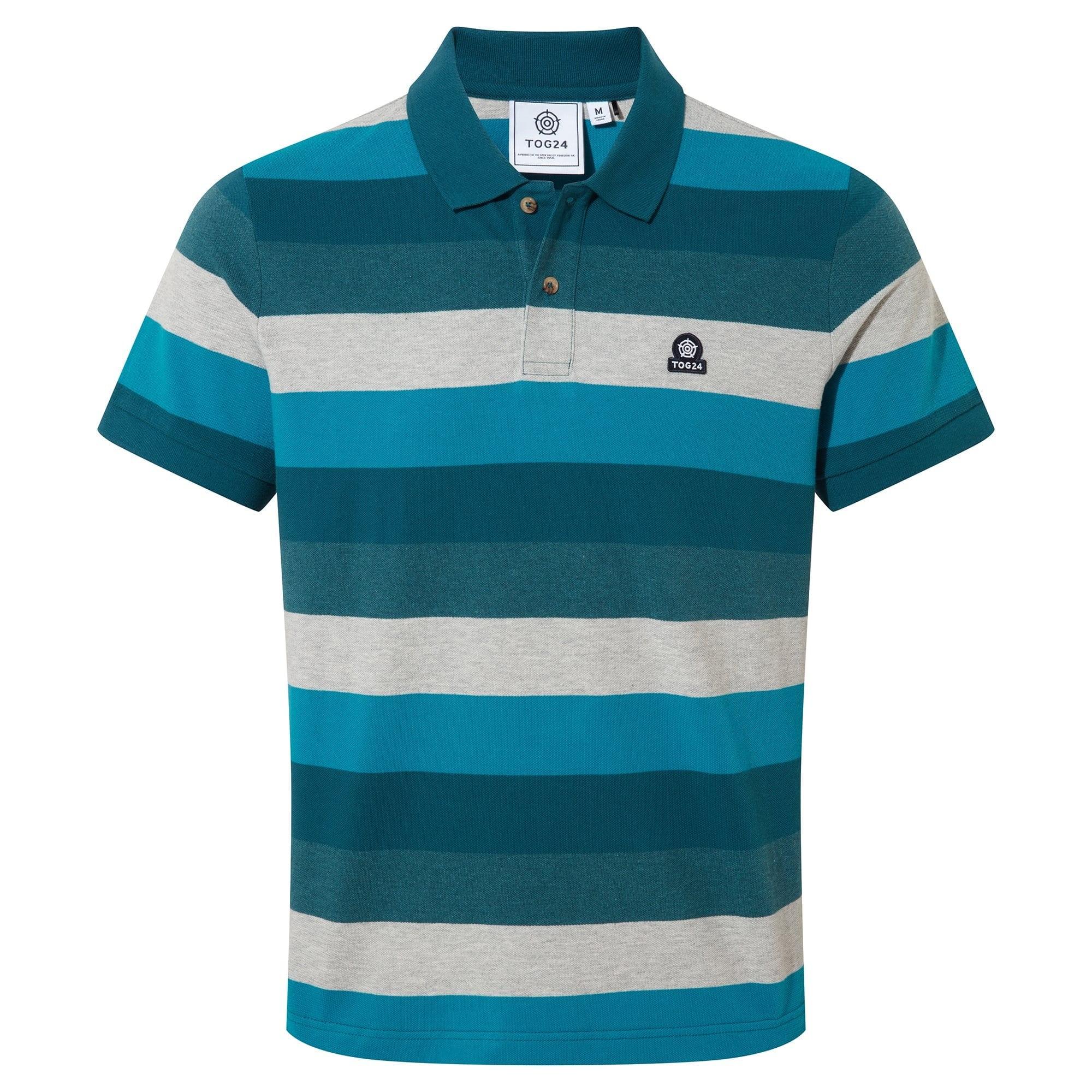Image of Flaxby Poloshirt Herren Blau 4XL