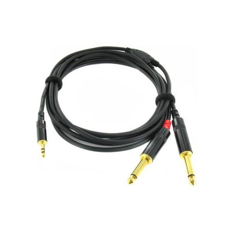 CFY 1.5 WPP - Y-Adapterkabel 3.5mm Klinke - 2x 6.3mm Mono-Klinke