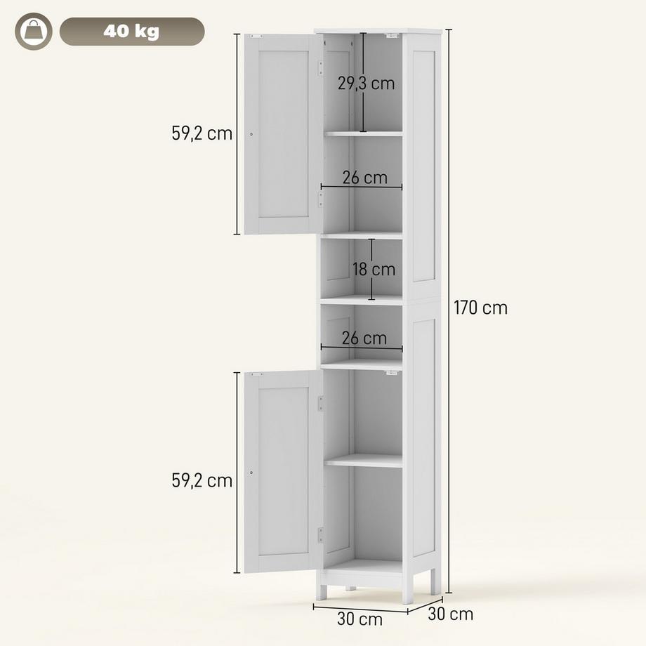 HOMCOM Badezimmerschrank  