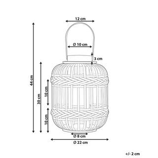 Beliani  Lanterne en Bambou Rustique BORACAY 