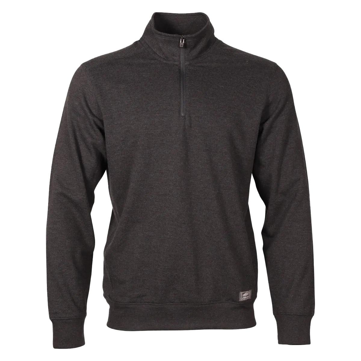 Image of Camp Sweatshirt Mit Kurzem Reißverschluss Herren Grau M