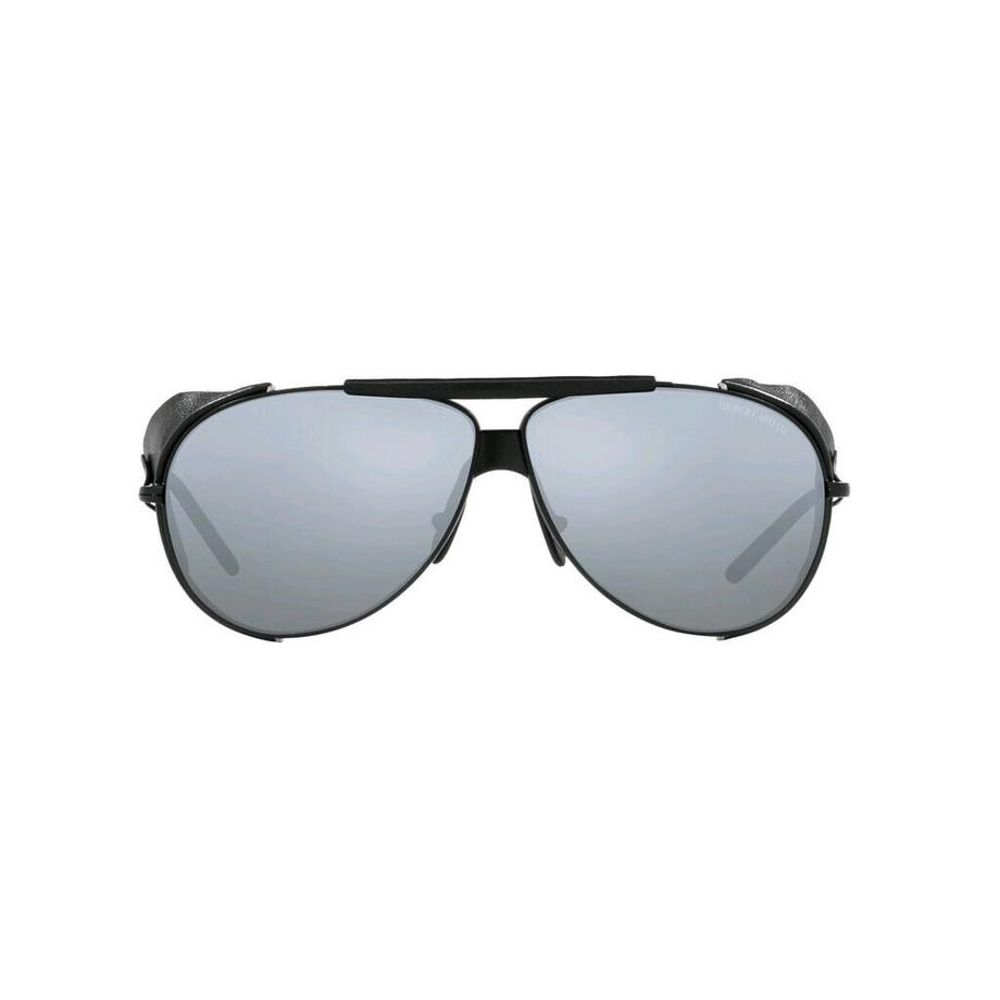 GIORGIO ARMANI AR 6139Q 300130 Green Mirror Silver Matte Black Sonnenbrille  