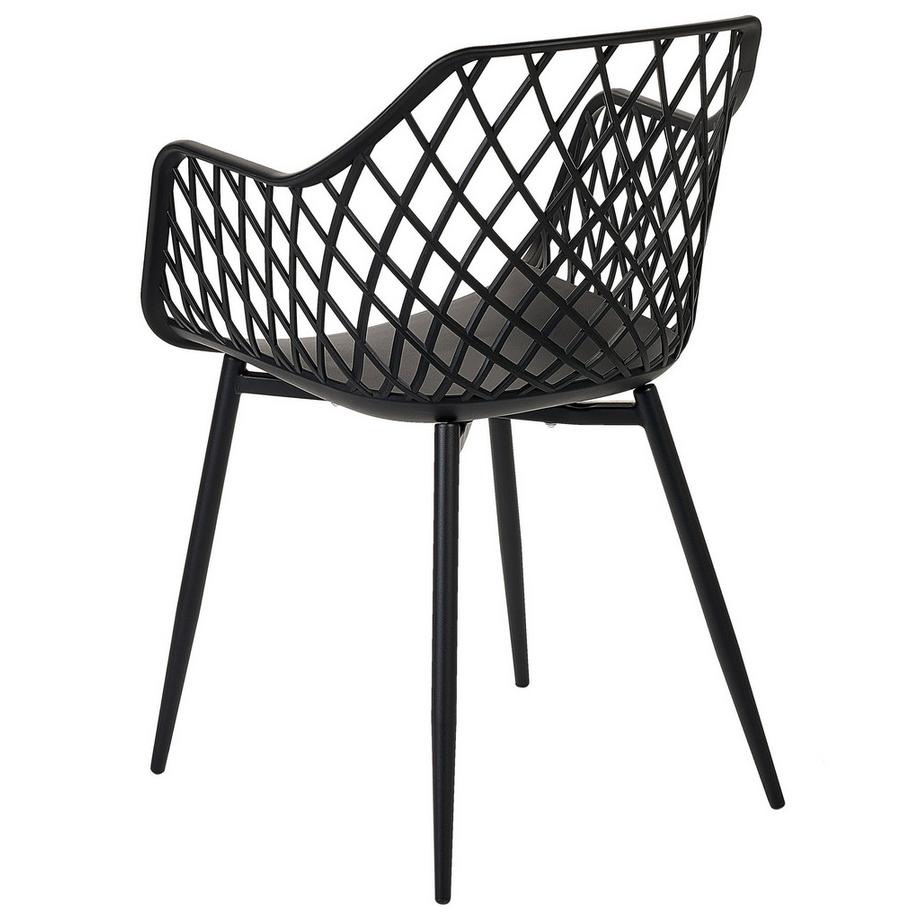 Beliani Esszimmerstuhl 2er Set aus Kunststoff Modern NASHUA II  