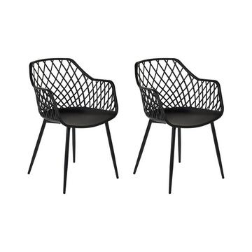 Lot de 2 chaises en Matière synthétique Moderne NASHUA II