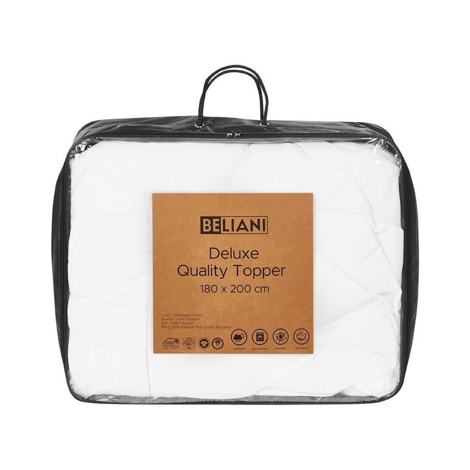 Beliani Topper per materasso en Cotone Japara MULHACEN  