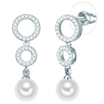 Femme Boucles d'oreille en perle