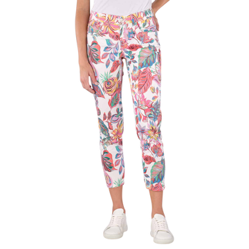 Ornella 5-Pocket Pants Slim Fit Flower Print