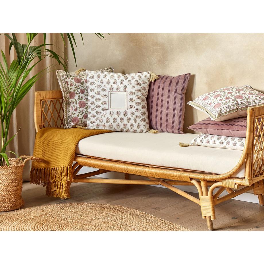 Beliani Lot de 2 coussins décoratifs en Coton  SETOSA  