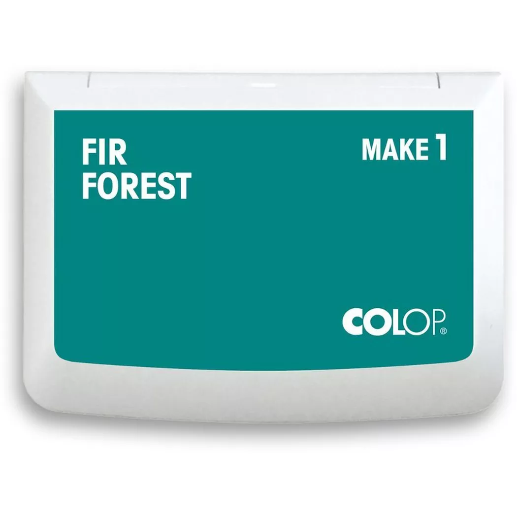 Colop -  Stempelkissen 155130 MAKE1 fir forest, 70X50MM, Vert Forêt