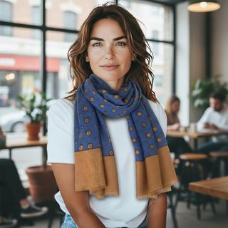 LUCKY & LOVE Shantisar Écharpe Mérinos  