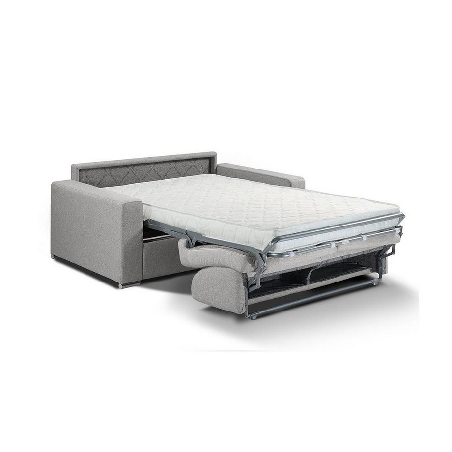 LINEA SOFA Canapé 2 places conible express en tissu CALITO Couchage lattes larges Matelas  