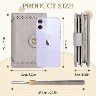 Only-bags.store Grande Capacità Pelle PU Portafoglio Vintage  