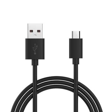 Micro-USB-zu-USB-2.0-Kabel zum Aufladen und Synchronisieren – Schwarz