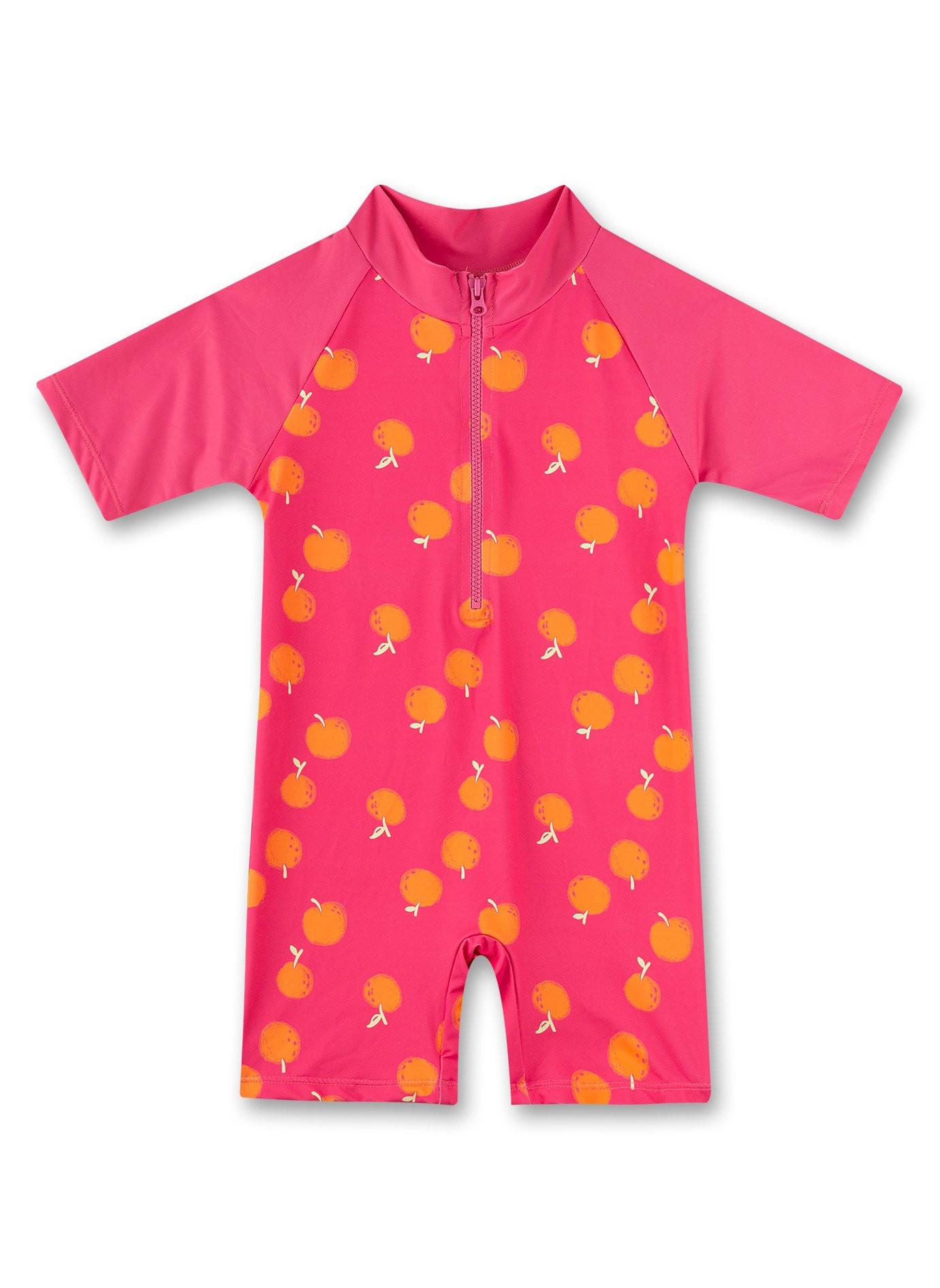 Image of Mädchen-schwimmanzug Äpfel Unisex Pink 98