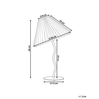 Beliani Lampe à poser en Métal Moderne ALWERO  