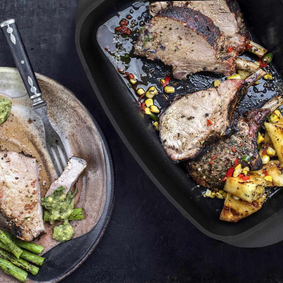 Northix Plat à rôtir avec couvercle  