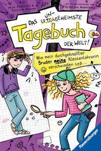 Das ungeheimste Tagebuch der Welt!, Band 5: Wie mein durchgeknallter Bruder meine Klassenlehrerin verschwinden ließ ... (Comic-Roman aus zwei Perspektiven für Kinder ab 10 Jahren) Fröhlich, Anja; Krause, Patrick; Nowothnig, Kristina (Illustrationen); Nowothnig, Kristina (Umschlaggestaltung) Gebundene Ausgabe 