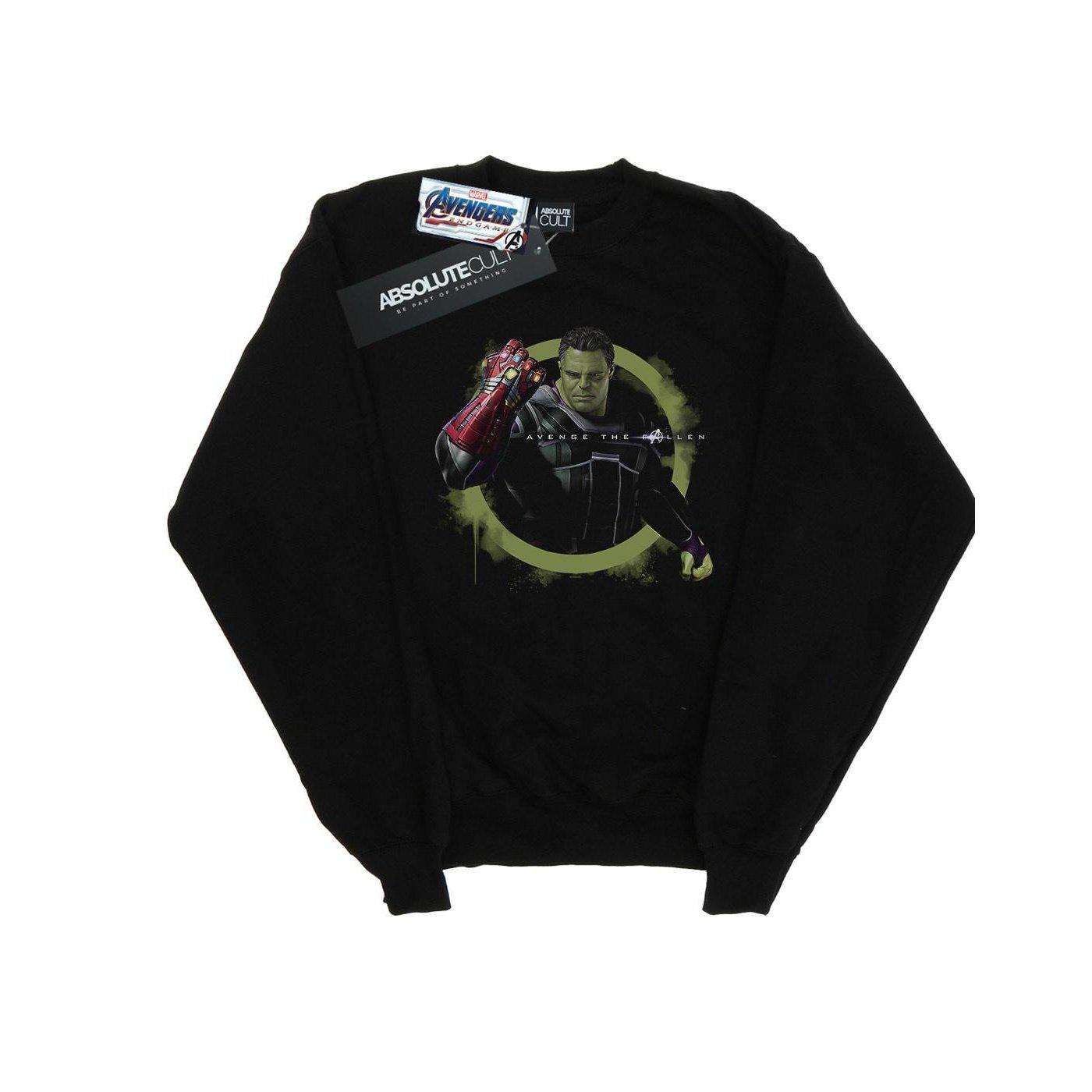 Image of Avengers Endgame Hulk Nano Gauntlet Sweatshirt Unisex Schwarz 152-158