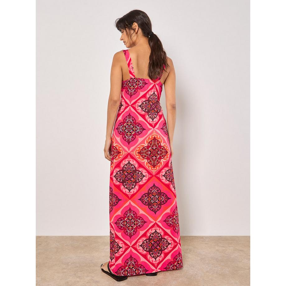 APRICOT Maxikleid mit Kacheldruck  
