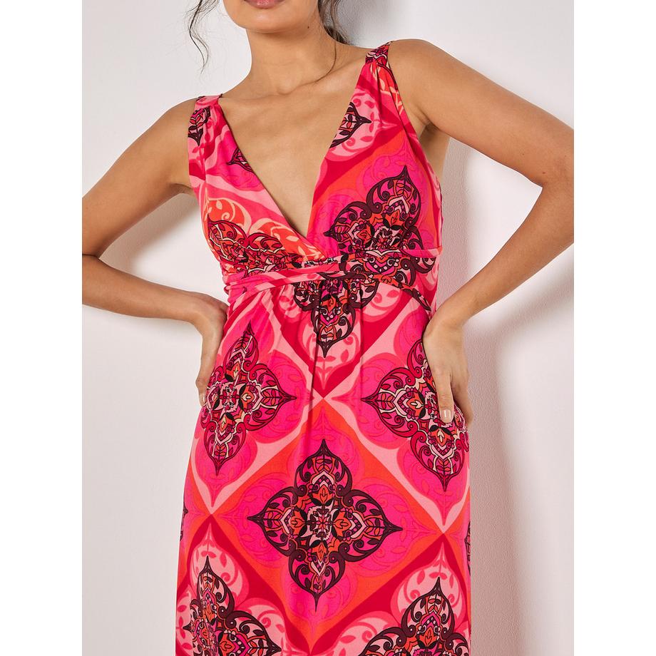 APRICOT Maxikleid mit Kacheldruck  