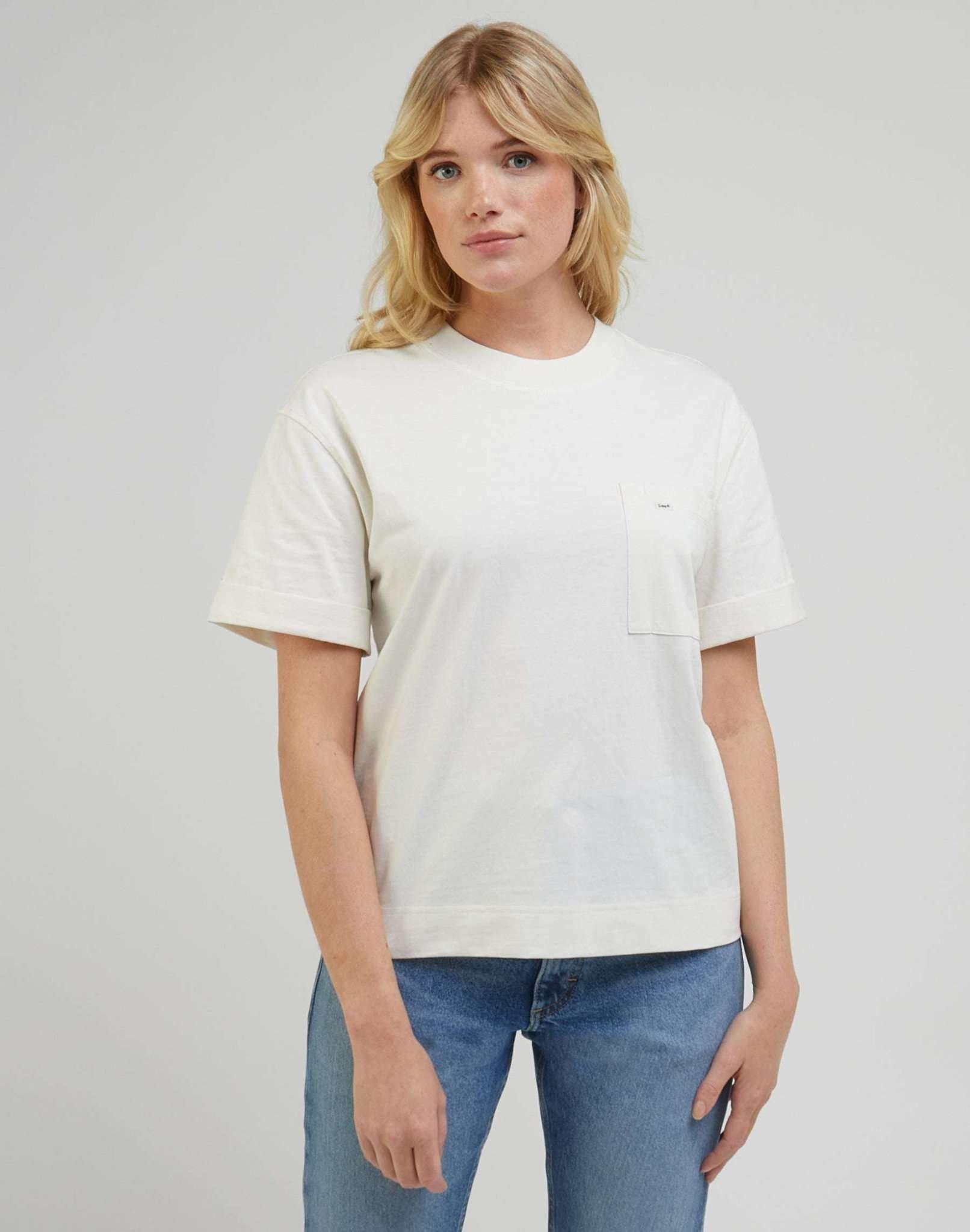 Image of T-shirts Pocket Tee Damen Beige XS