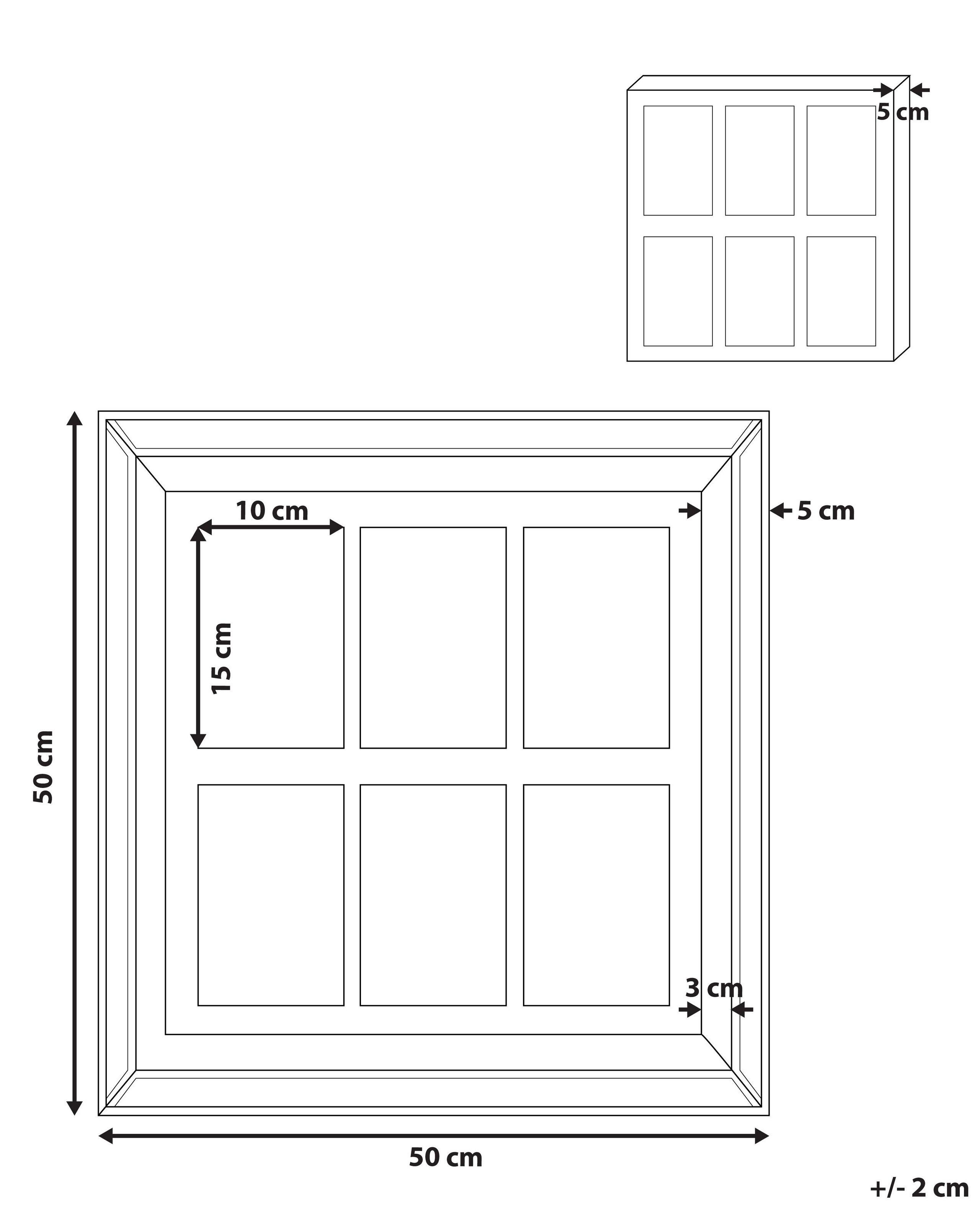 Beliani Cornice per 6 foto en Vetro Glamour SINTA  