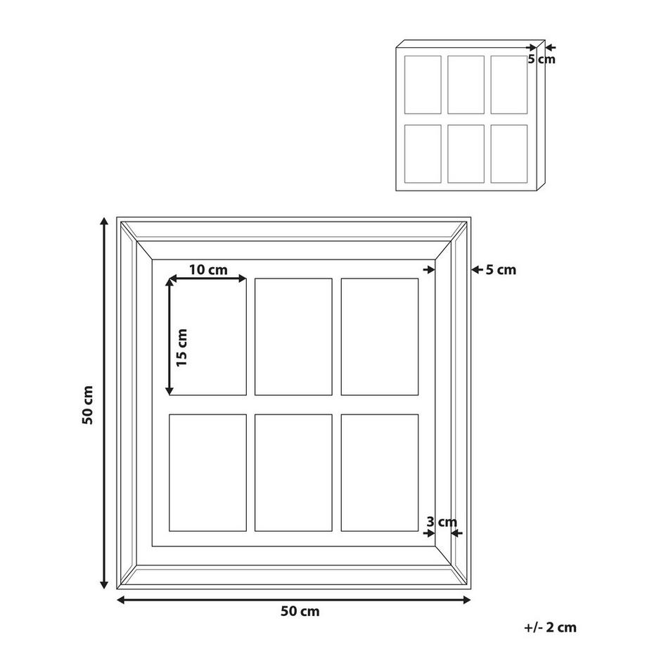 Beliani Cadre photo en Verre Glamour SINTA  